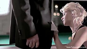 Classy cocksucker swallows thick cumshot to savor the moment 💦😍