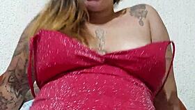 fiery redhead wife video calls boyfriend flashing her naughty pussy