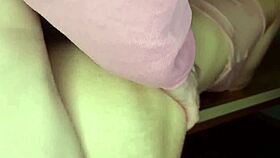 Blonde tattooed cutie sucks cock to keep secret