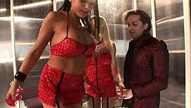 cindy behr and romana ryder sharing that huge cock 😍 swallowing every drop in the lightbox 💦