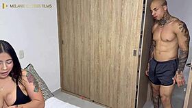 Curvy bbw masturbates then takes boss creampie domination pov