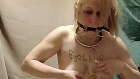 Bound French Maid Slave Fingers Dripping Pussy With Clothespins In Outdoor Humiliation