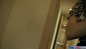 Check out this brunette real estate agent with glasses getting roughly pounded in every wild pose by monster cock