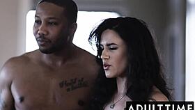 WOW! Pregnant Laney Grey Takes MASSIVE Creampie from Interracial Nudist Couple on Beach!