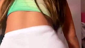 Young Brunette Babe Bounces Big Tits And Ass In Homemade Video