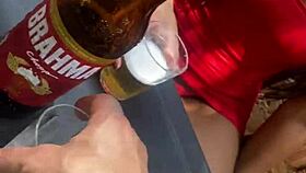 Brazilian Latina Exposes Herself in Bar for Married Man's Cock