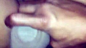 ebony beauty secretly drills pussy with dildo in erotic hidden fantasy