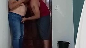 Mature Wife Bent Over for Creampie by Neighbor