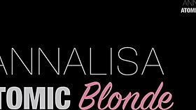 mistress annalisa! footjob makes slave cum in total domination!