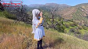 Friren in cosplay gives BLOWJOB and RIDES for grimorio CUM in mouth