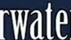 Long-haired russian brunette cutie dives underwater in public pool