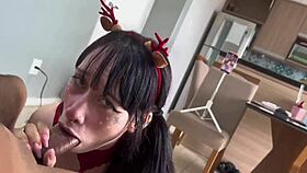 Amberzinha's Christmas boquete on wild sex machine?