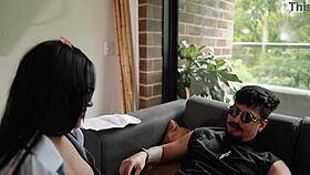 horny college student seduces teacher for big ass pussy fuck