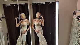 wanna see me try these sexy see-through outfits in the public fitting room? 👀🔥