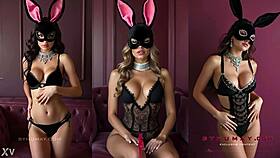 hey, wanna watch Synumay's ai e-girl bunny tease her lingerie curves?