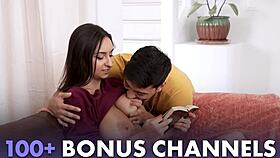 Joslyn's Dress Try-On Escalates Dirty Threesome Big Cock Milf Fuck