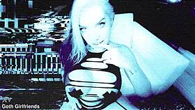 goth slut endures toe shrimping and rough hardcore pussy pounding