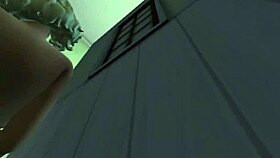 romantic latina bathes in leather for steamy shower anal fantasy vagina play