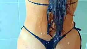 why tease when this tanned latina beauty craves shower massage leading to deep anal? 