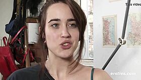 Effie Fingers Hairy Pussy to Explosive Orgasm!