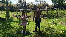 farm boss seduces naked worker straight from the pool