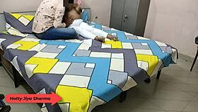 jiya sharma moans loud as boyfriend pounds her pussy hard in hostel with dirty hindi talk