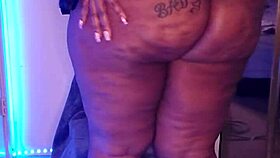 arrogant ebony bbw goddess dominates in heels and fetish play