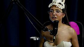 see-through red teases ripped clothes striptease