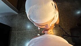 religious muslim babe gets hard fucked and cums on her curvy ass 😍 hijab hookup