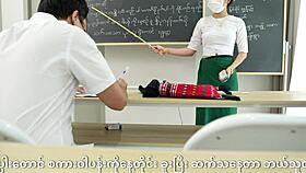 teacher spanks student uniform bent over for rough pussy punishment fuck