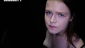 Satina Swallows Nine Insane Gloryhole Cumshots in Liquid Lunch Frenzy