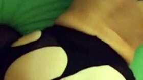 blonde milf teacher strips bra panties in sexy stockings tease