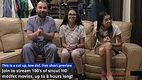 angel santana and aria nicole spread for first gyno exam closeups