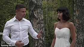 she's squeezing in one last wild mmf threesome with two monster cocks before her wedding day hits