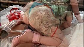 french milf's satin lingerie tease leads to dirty cumshot climax