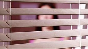 hot babe catches guy jerking off and grabs his cock to fuck hard