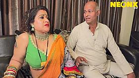 chubby desi babe gets her hairy pussy wrecked by old man's monster cock 😈💦🔥