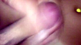 young czech teen strokes cock perfectly in homemade vid, ending with hot cumshot on boobs