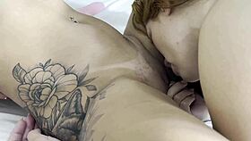 Young blonde enjoys passionate kissing and wet playtime