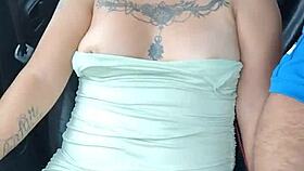 Uber driver gropes tattooed Mexican whore publicly