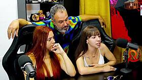 Binho licks that pink pussy so good on the podcast table ruan speechless