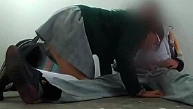 mexican college students fuck hard in storage room