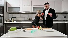 Why stop cooking when Shalina Devine craves that intense DP threesome thrill?