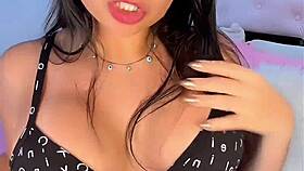 Sensual Brazilian pornstar Emanuelly Raquel teases with hot JOI and ass worship flashing big tits