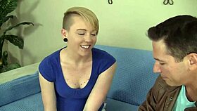 her skills make him cum extra on shaved pussy and ass, she's so proud