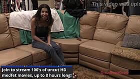 angel santana and aria nicole spread for first gyno exam closeups