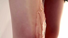 Young Chinese Cutie Teases Feet in Tight White Pantyhose