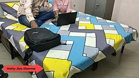 jiya sharma moans loud as boyfriend pounds her pussy hard in hostel with dirty hindi talk