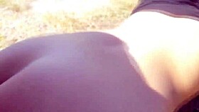 you love watching this awesome brunette get fucked hard doggystyle outdoors right?