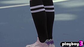 SWEET Petite Noemi Moon's Outdoor TITS n ASS Striptease for Playboy